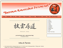 Tablet Screenshot of karate-tittling.de